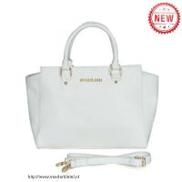 michael kors selma saffiano groot wit boekentassen Geen Belasting lclrd867